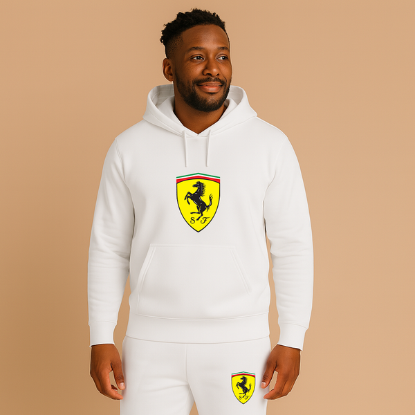 Men’s Ferrari Motorsport Car Hoodie Joggers Set