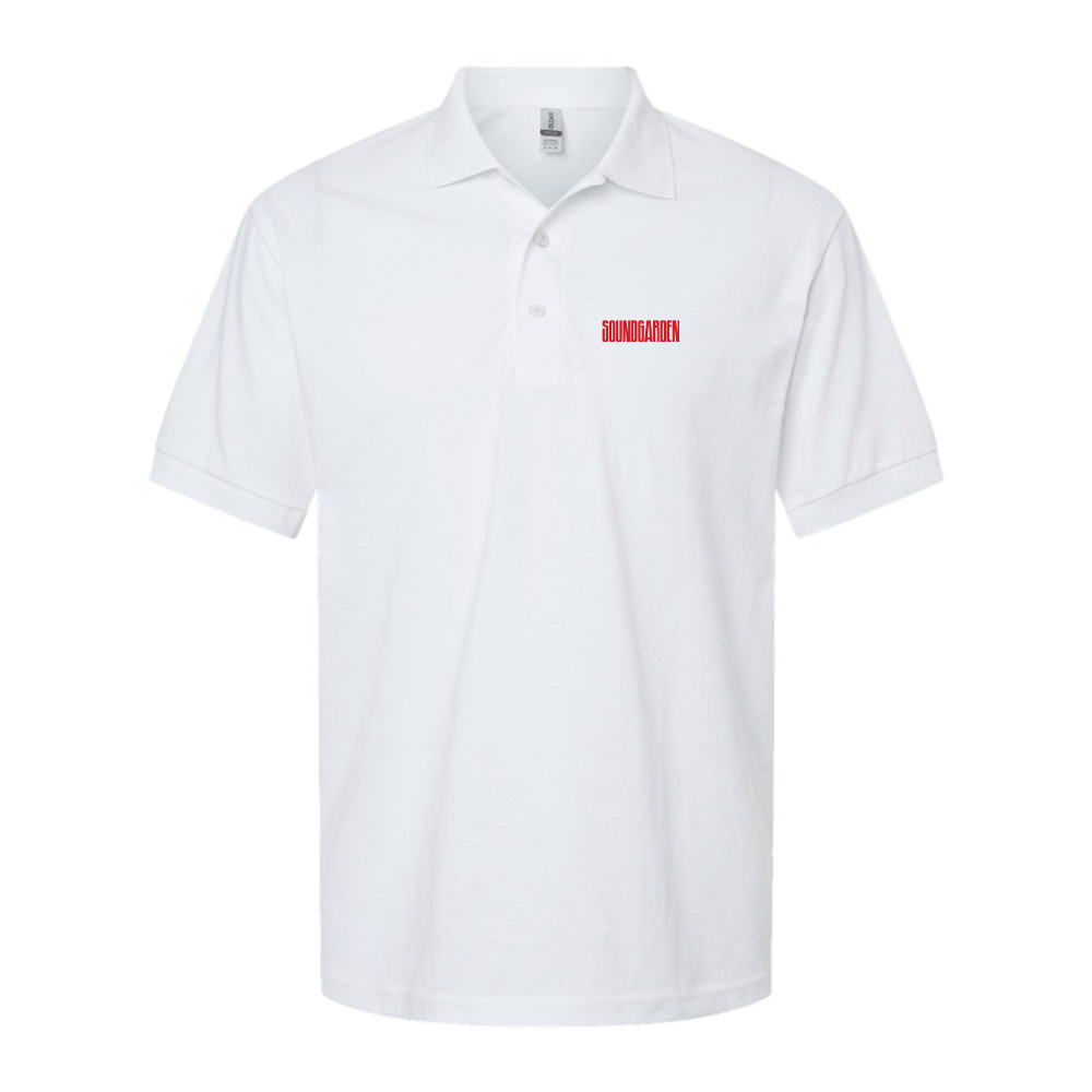 Men's Soundgarden Logo Dry Blend Polo - White