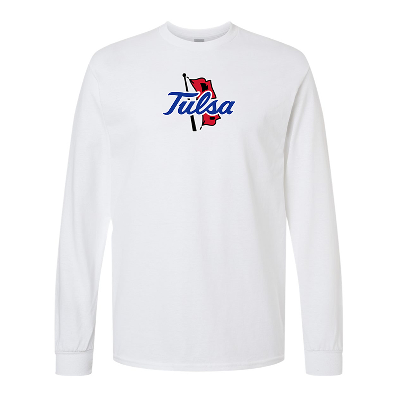 Men's Tulsa Golden Hurricane Gildan Heavy Cotton Long Sleeve T-Shirt