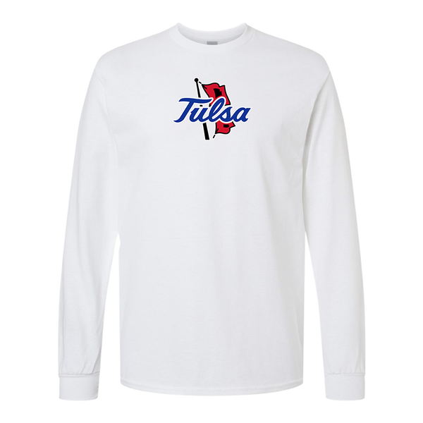 Men's Tulsa Golden Hurricane Gildan Heavy Cotton Long Sleeve T-Shirt