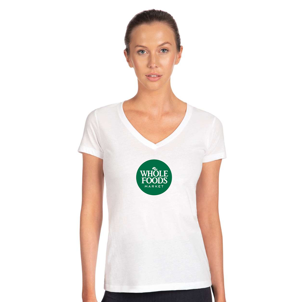 Women's Whole Foods Market  V-Neck T-Shirt