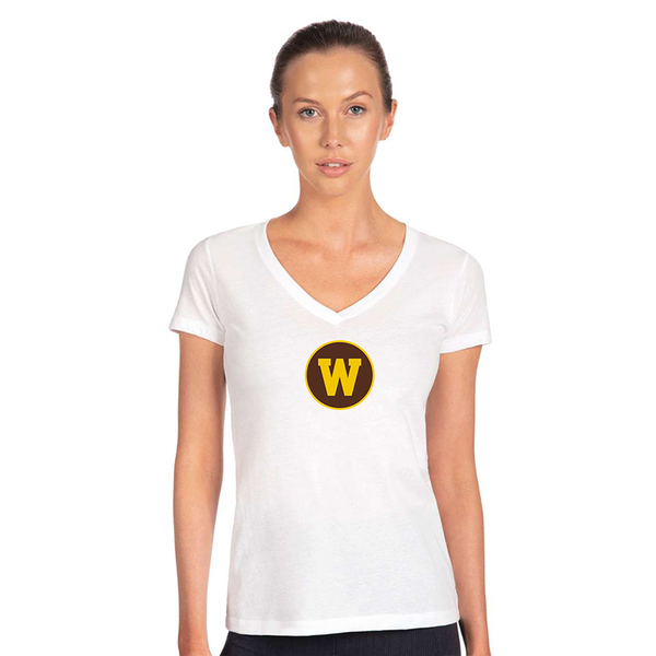 Women's  Western Michigan Broncos Next Level V-Neck T-Shirt