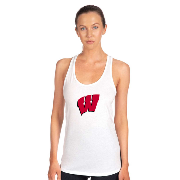 Women's Wisconsin Badgers Next Level Ideal Racerback Tank