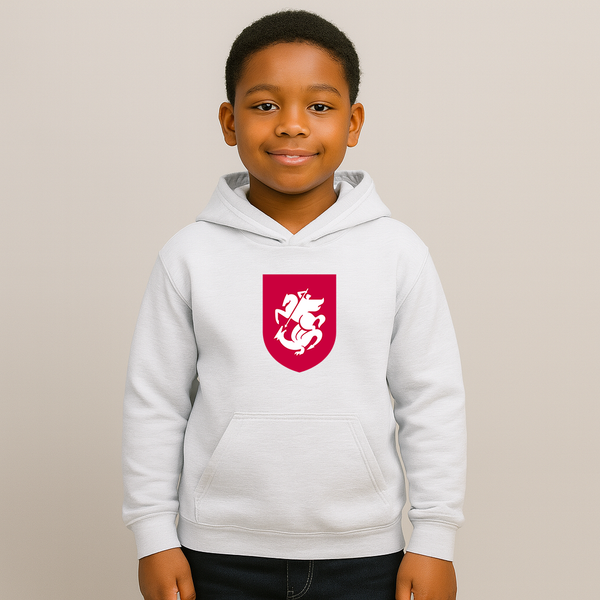 Youth Kids Georgia National Soccer Team Pullover Hoodie