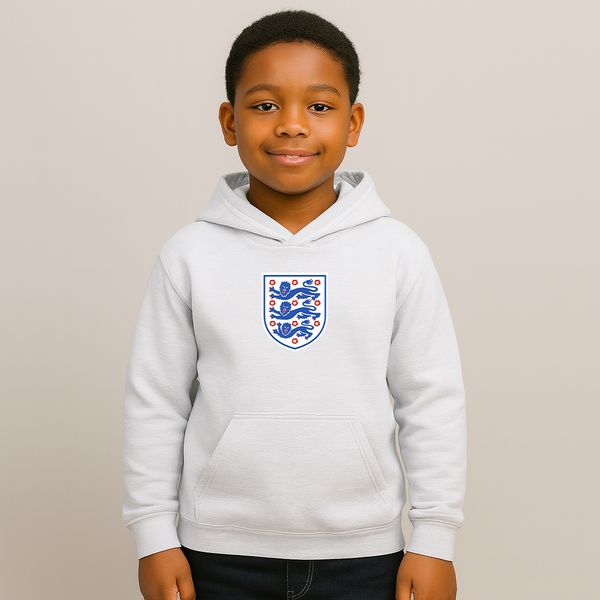 Youth Kids England National Football Team Pullover Hoodie