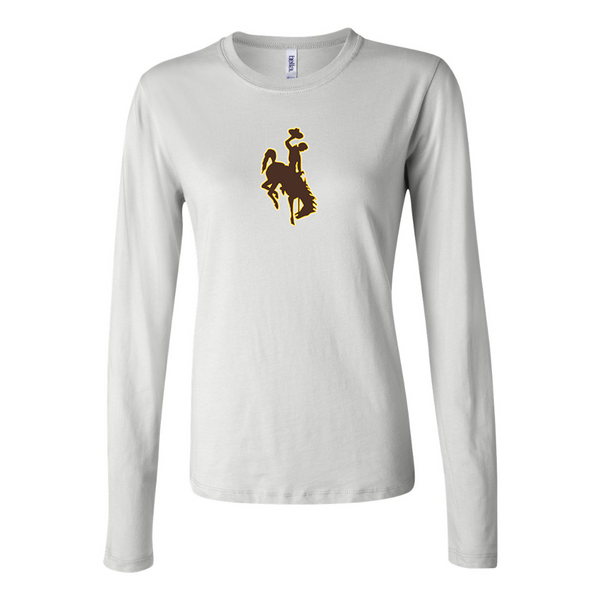 BELLA CANVAS Women’s  Wyoming Cowboys Jersey Long Sleeve Tee