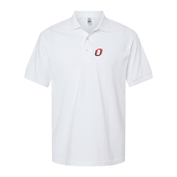 Men's  Nebraska Omaha Mavericks Logo Dry Blend Polo