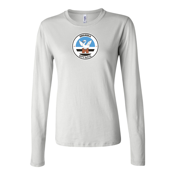 BELLA CANVAS Women’s  Swansea City Soccer Jersey Long Sleeve Tee
