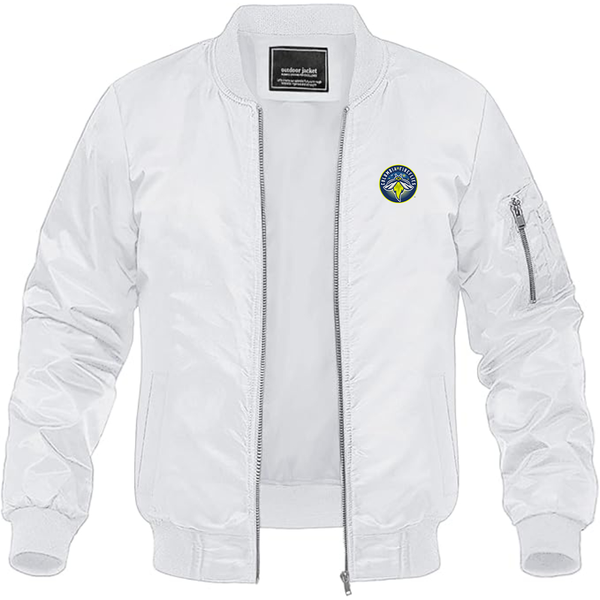 Men's Columbia Fireflies Logo Lightweight Bomber Jacket Windbreaker Softshell Varsity Jacket Coat