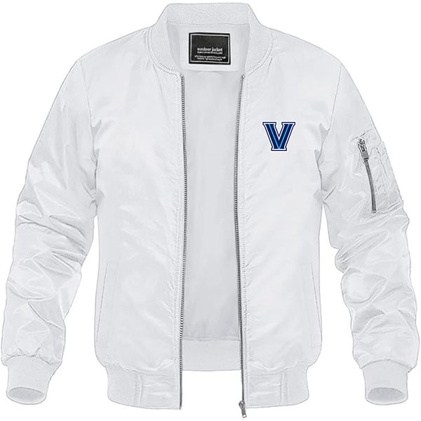 Men's Villanova Wildcats Lightweight Bomber Jacket Windbreaker Softshell Varsity Jacket Coat