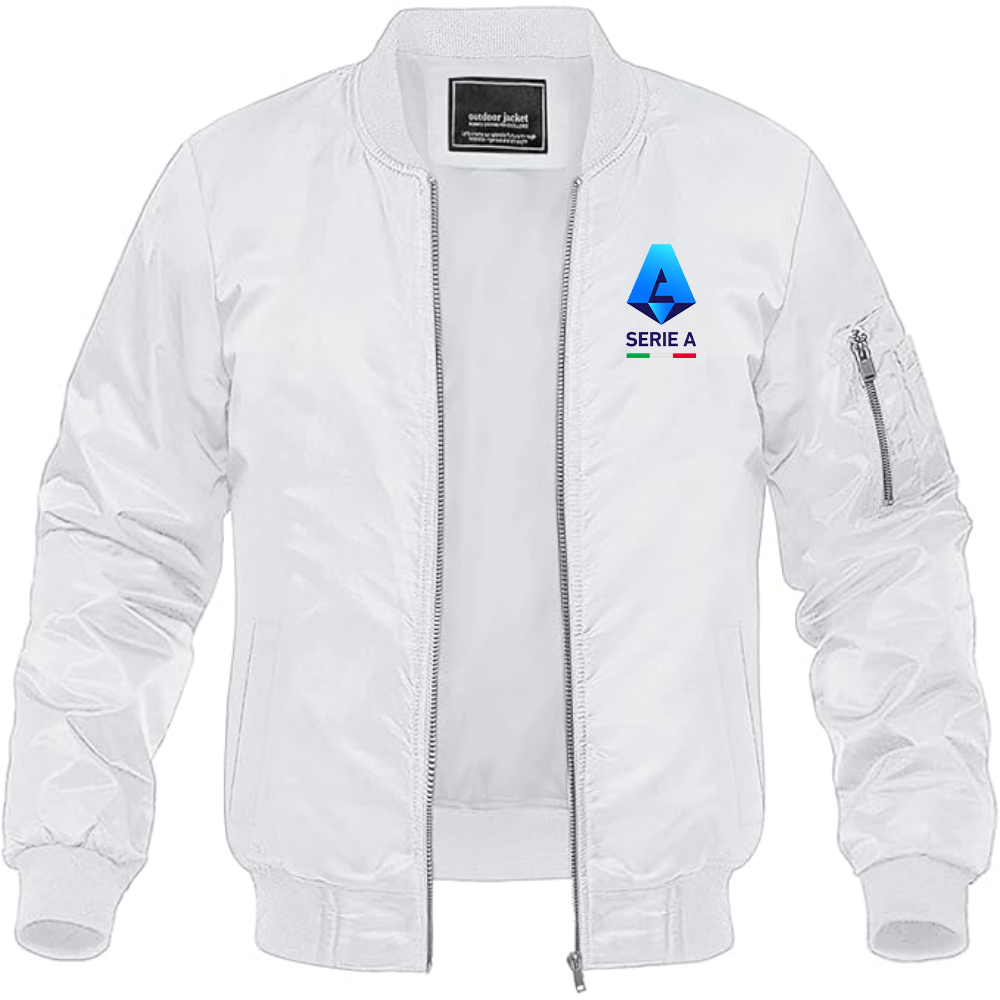 Men's Italian Serie A Logo Lightweight Bomber Jacket
