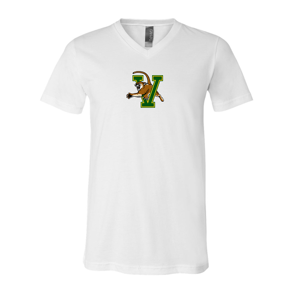 Vermont Catamounts BELLA  CANVAS - Jersey V-Neck T-Shirt