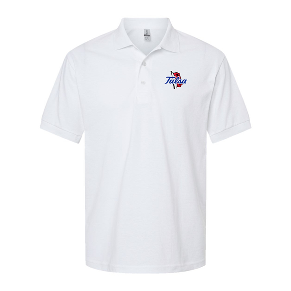 Men's Tulsa Golden Hurricane Gildan Dry Blend Jersey Polo