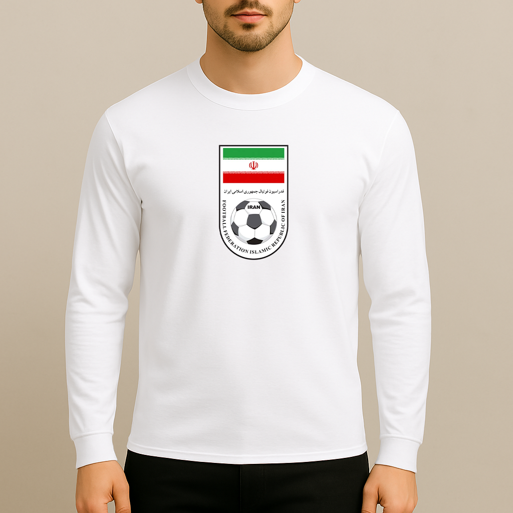 Men's Iran National Soccer Team Long Sleeve T-Shirt