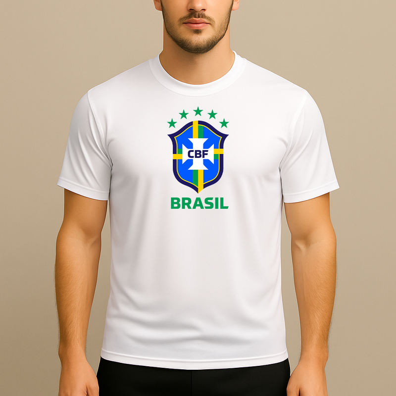 Men's Brasil National Soccer Team Polyester T-Shirt