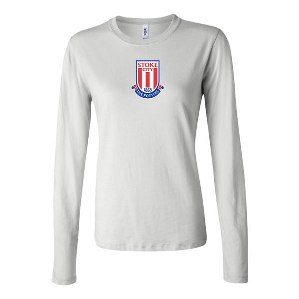 BELLA CANVAS Women’s Stoke City Soccer Jersey Long Sleeve Tee