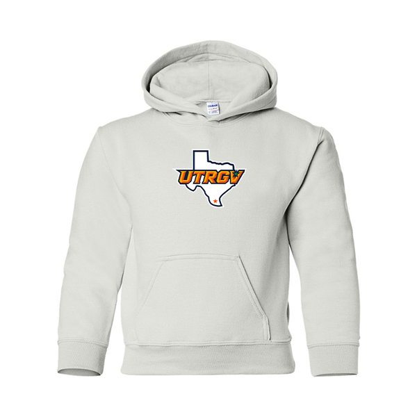 Youth UTRGV Vaqueros Gildan Heavy Blend  Hooded Sweatshirt