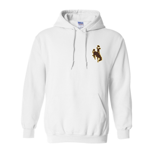 Men's  Wyoming Cowboys  Gildan  Heavy Blend Hooded Sweatshirt
