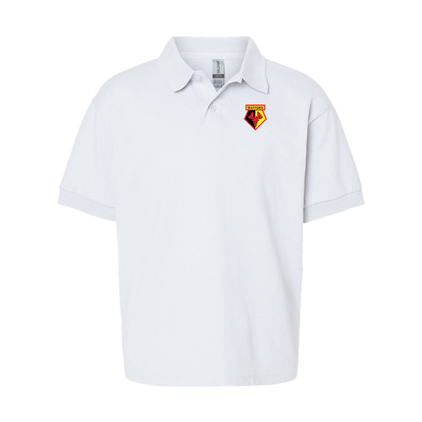 Youth Watford Soccer Gildan Dry Blend Jersey Polo