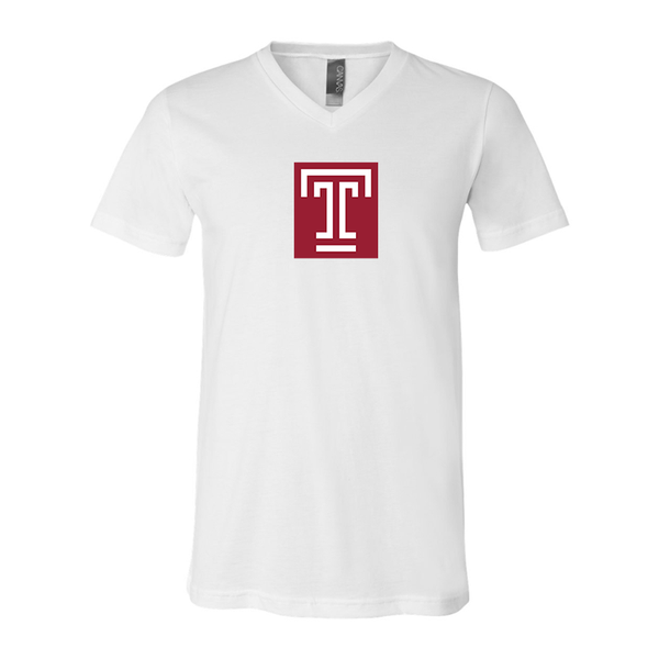 Temple Owls BELLA  CANVAS - Jersey V-Neck T-Shirt
