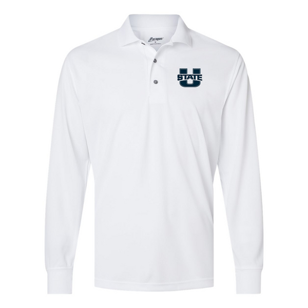Men's Utah State Aggies  Paragon Prescott Long Sleeve Polo