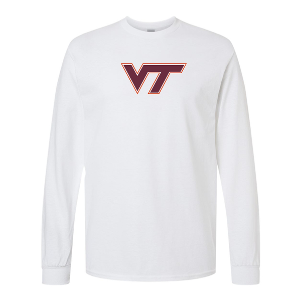 Men's Virginia Tech Hokies  Gildan Heavy Cotton Long Sleeve T-Shirt