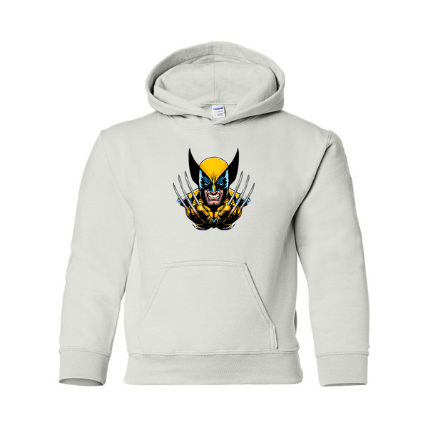 Youth Wolverine 2025 Art  Gildan Heavy Blend  Hooded Sweatshirt