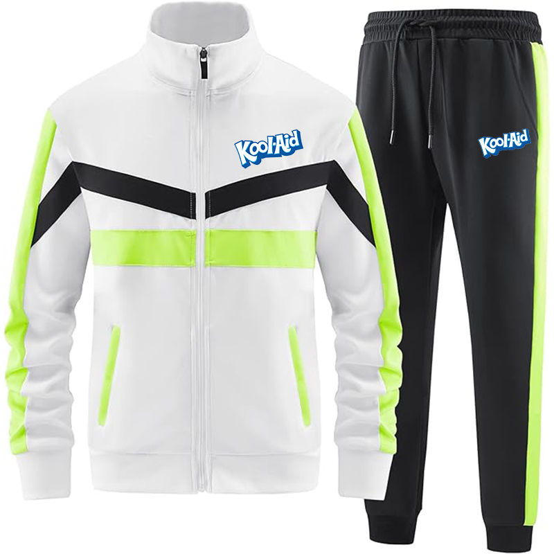 Men's kool-Aid  ANOTWENER Men_s Casual 2 Piece Tracksuit Sets Long Sleeve Full Zip Jacket and Sweatpants Sport Outfits Sweatsuits