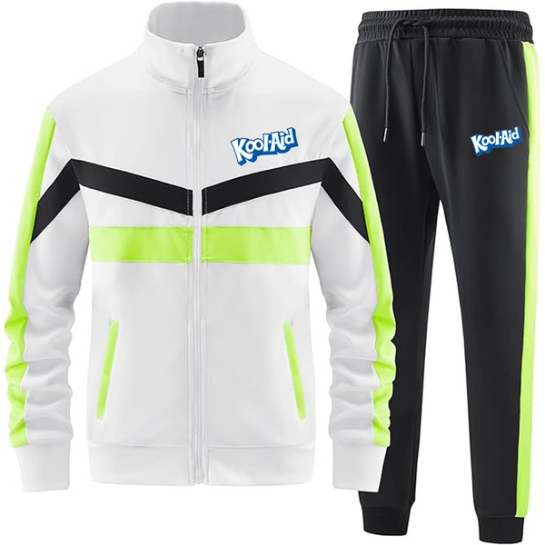 Men's kool-Aid  ANOTWENER Men_s Casual 2 Piece Tracksuit Sets Long Sleeve Full Zip Jacket and Sweatpants Sport Outfits Sweatsuits