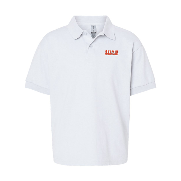 Youth  Stevie wonder Gildan Dry Blend Jersey Polo