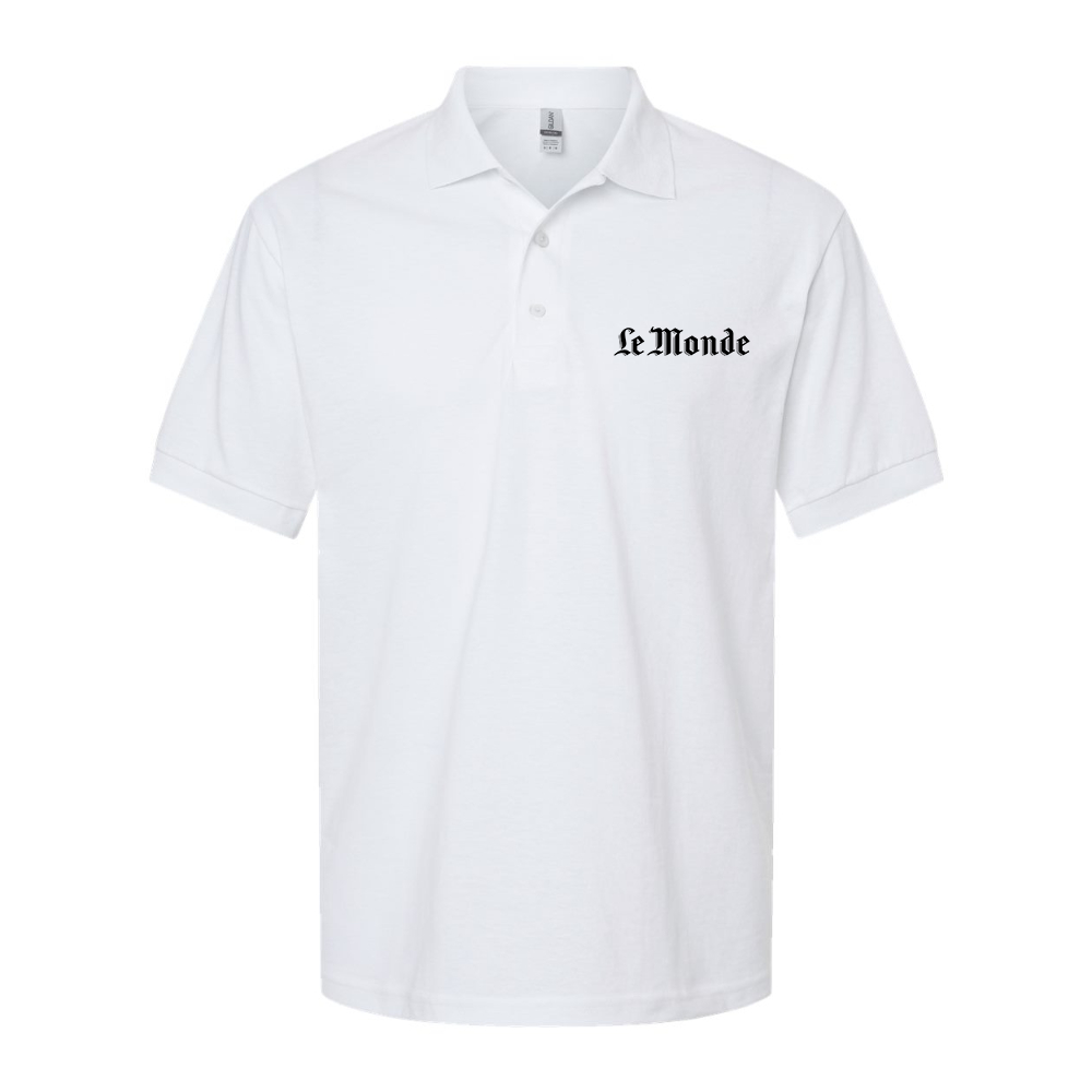 Men's Le Monde Dry Blend Jersey Polo - White