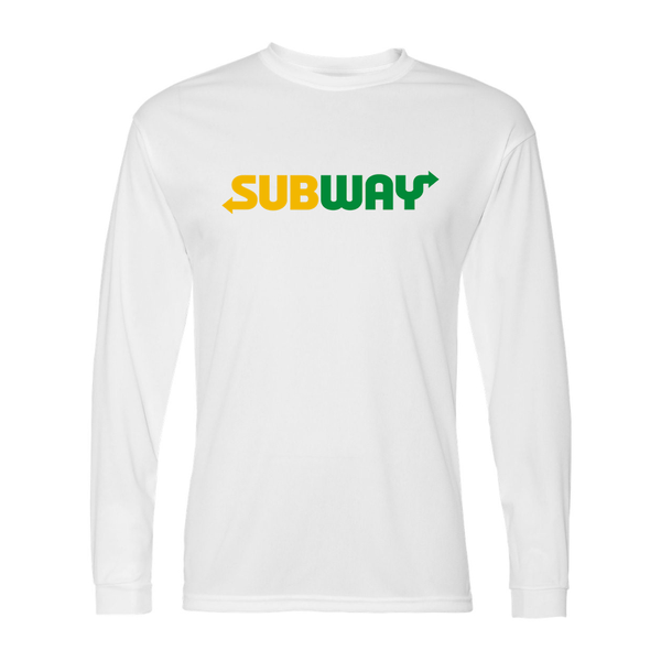 Men's Subway Polyester Long Sleeve T-Shirt