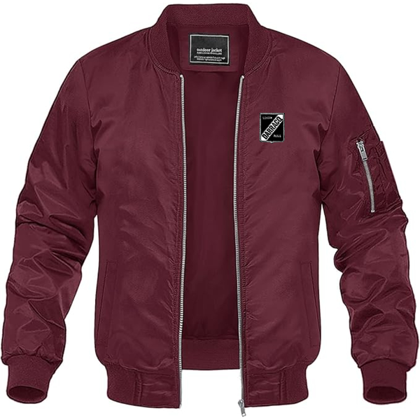 Men's Darracq Logo Lightweight Bomber Jacket Windbreaker Softshell Varsity Jacket Coat