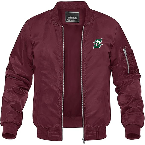 Men's Stetson Hatters Lightweight Bomber Jacket Windbreaker Softshell Varsity Jacket Coat