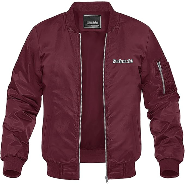Men's Blue Öyster Cult Lightweight Bomber Jacket Windbreaker Softshell Varsity Jacket Coat