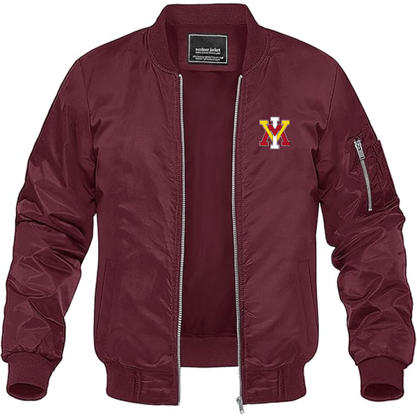 Men's  VMI Keydets Lightweight Bomber Jacket Windbreaker Softshell Varsity Jacket Coat