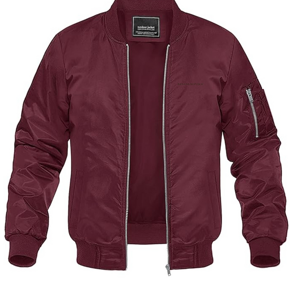 Men's Banana Republic Lightweight Bomber Jacket Windbreaker Softshell Varsity Jacket Coat