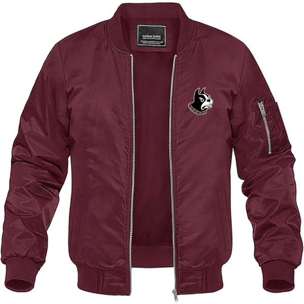 Men's  Woffrd Terriers Lightweight Bomber Jacket Windbreaker Softshell Varsity Jacket Coat