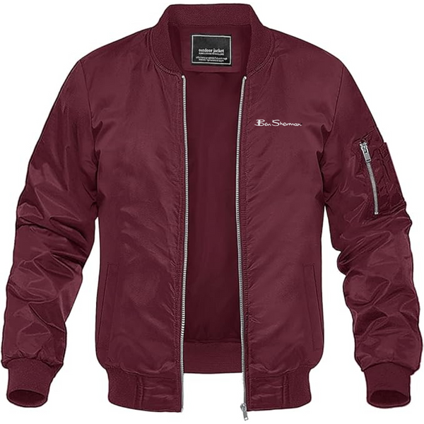 Men's Ben Sherman Lightweight Bomber Jacket Windbreaker Softshell Varsity Jacket Coat