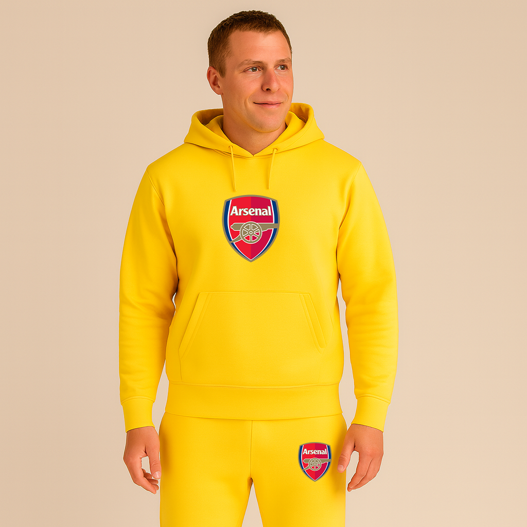 Men's Arsenal Soccer Logo Hoodie Joggers Set