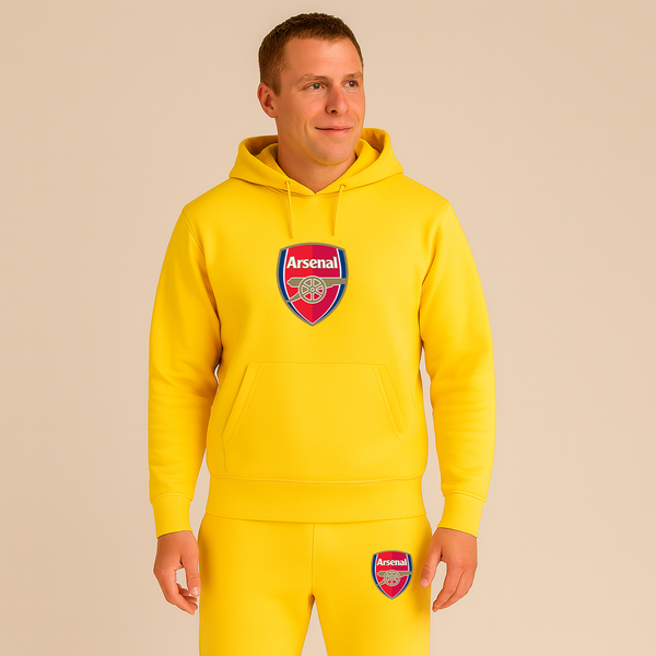 Men's Arsenal Soccer Logo Hoodie Joggers Set