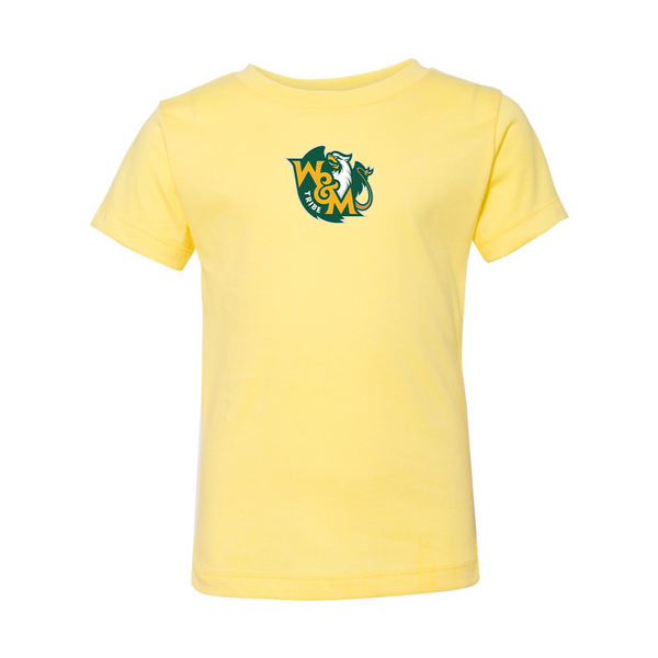 William and Mary Tribe BELLA  CANVAS Toddler Jersey Tee