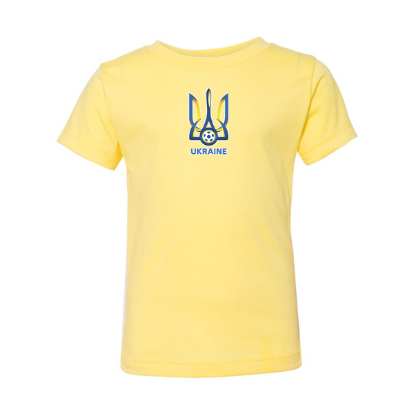 Ukraine National Football Soccer Team BELLA  CANVAS Toddler Jersey Tee