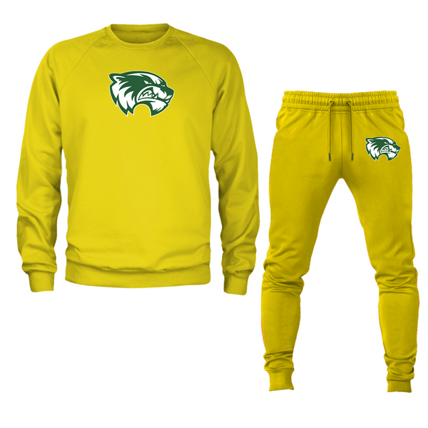 Men's Utah Valley Wolverines Crewneck Sweatshirt Joggers Suit