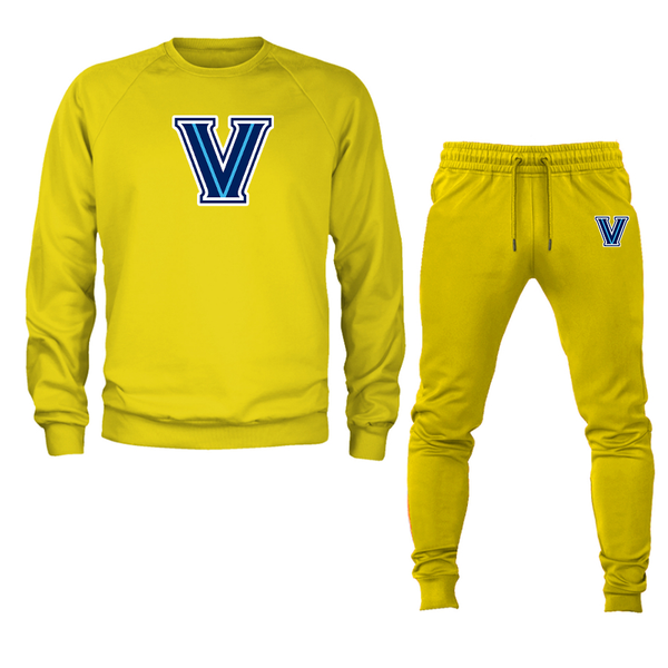Men's Villanova Wildcats Crewneck Sweatshirt Joggers Suit