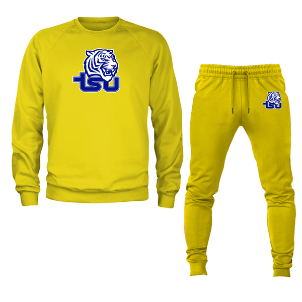 Men's Tennessee State Tigers Crewneck Sweatshirt Joggers Suit