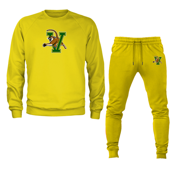 Men's  Vermont Catamounts  Crewneck Sweatshirt Joggers Suit