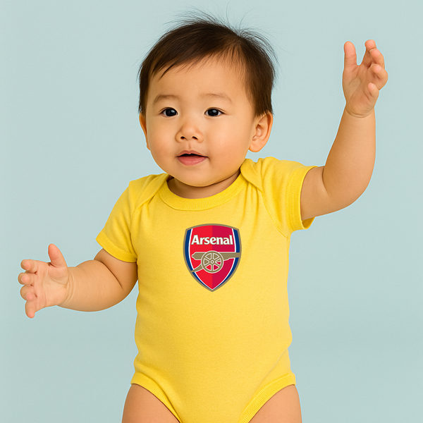 Baby Arsenal Soccer Romper Onesie