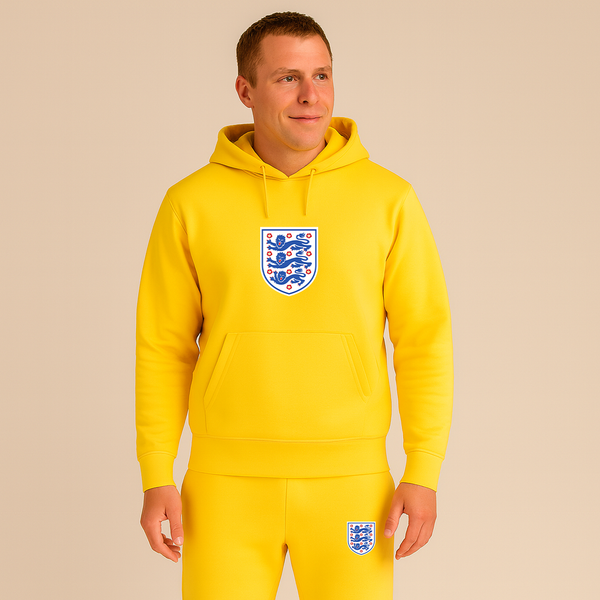 Men's England National Football Team Logo Hoodie Joggers Set