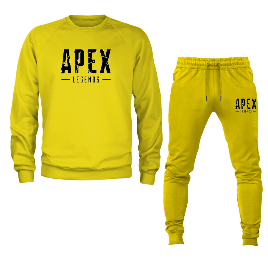 Men's Apex Legends Game Logo Crewneck Sweatshirt Joggers Suit